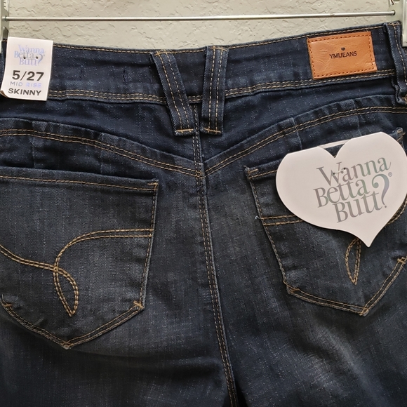 NWT Wanna Betta Butt Distressed Skinny Jeans Sz 5 - Picture 3 of 12